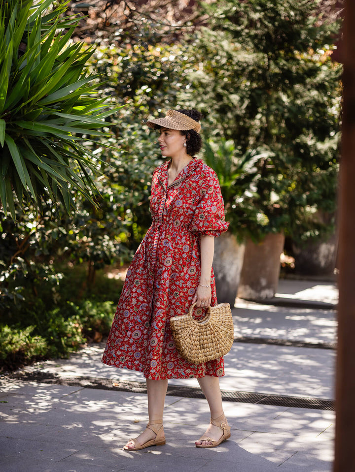 Cinta Batik Midi Dress - Munduk Print