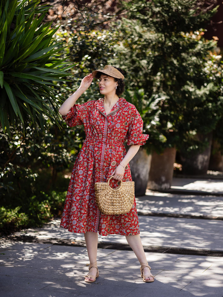 Cinta Batik Midi Dress - Munduk Print