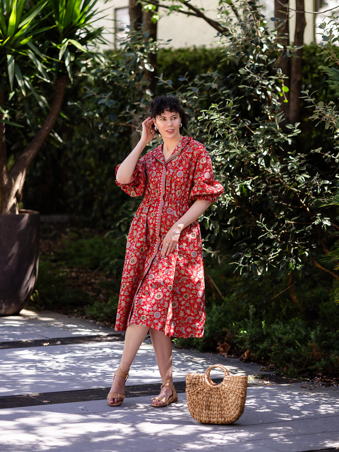 Cinta Batik Midi Dress - Munduk Print