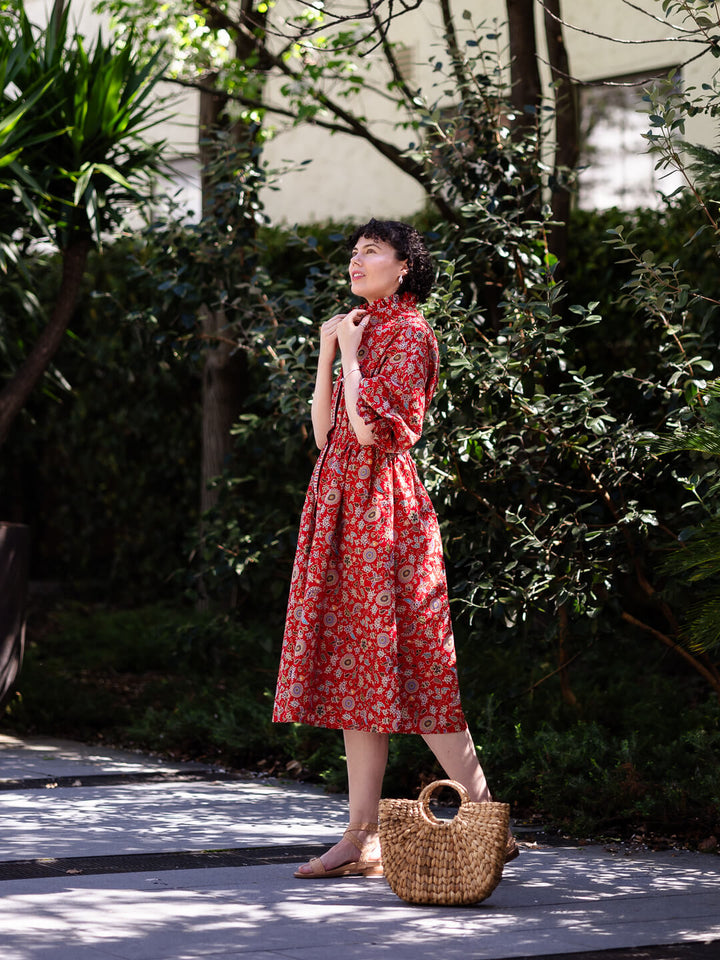 Cinta Batik Midi Dress - Munduk Print