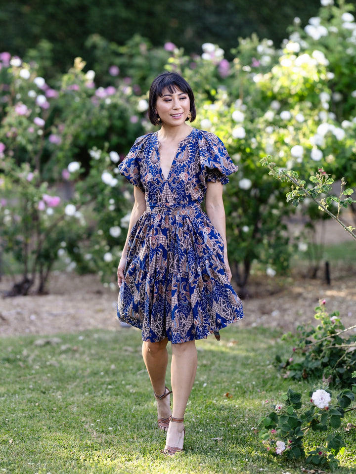 Henni Batik Mini Dress - Galunggung Print