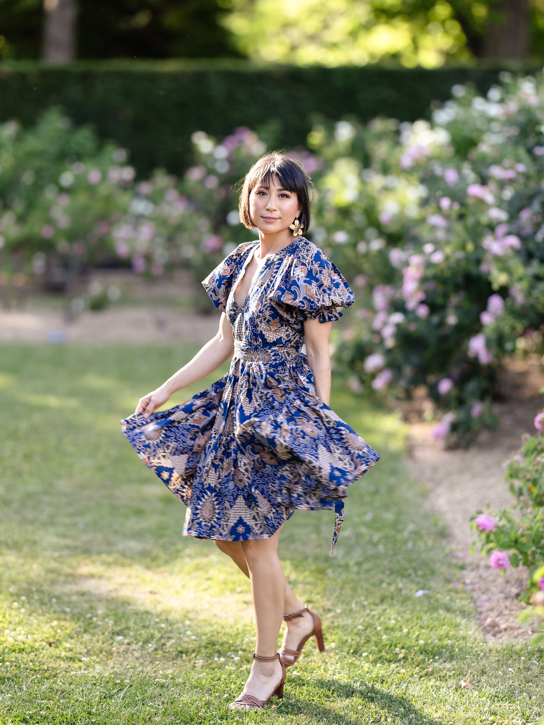 Henni Batik Mini Dress - Galunggung Print