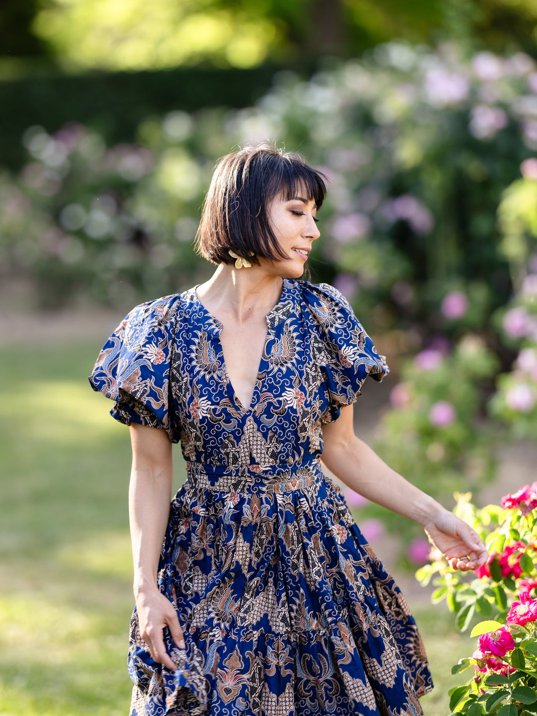 Henni Batik Mini Dress - Galunggung Print