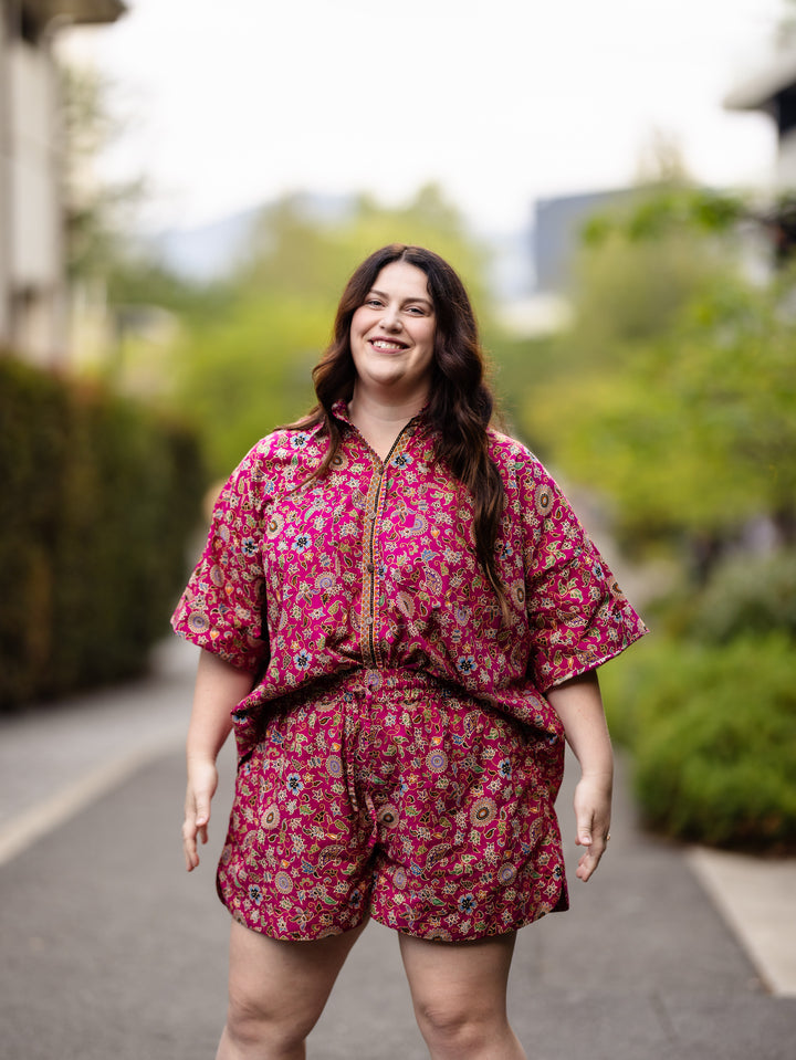 Nuri Oversized Batik Shirt - Komodo Print