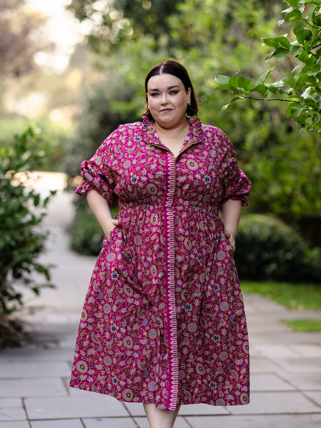 Cinta Batik Midi Dress - Komodo Print