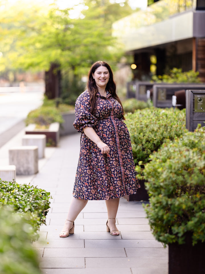 Cinta Batik Midi Dress - Flores Print