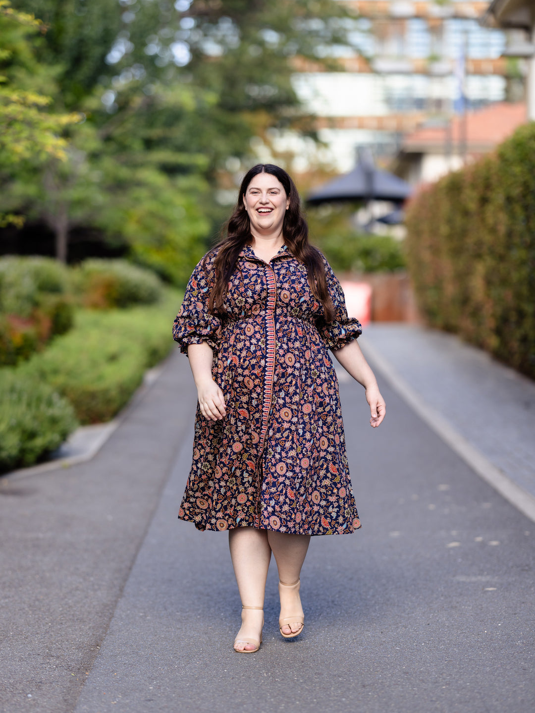 Cinta Batik Midi Dress - Flores Print