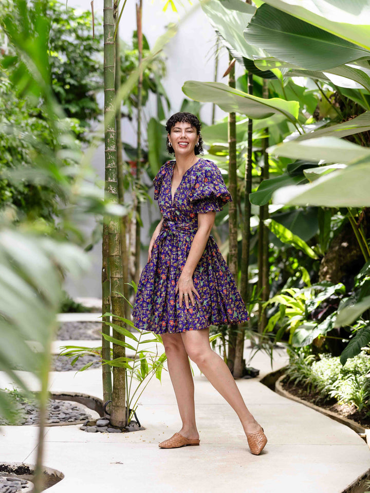 Henni Batik Mini Dress - Tamblingan Print