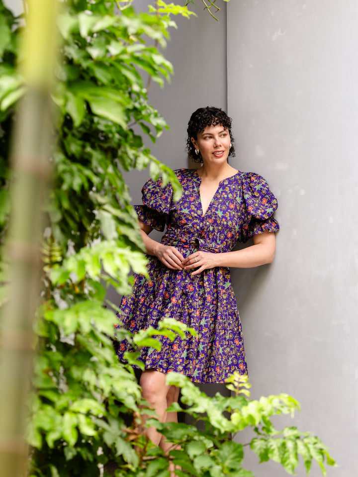 Henni Batik Mini Dress - Tamblingan Print