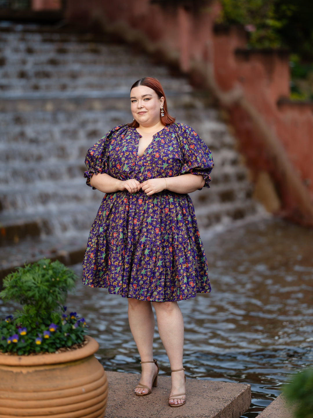 Henni Batik Mini Dress - Tamblingan Print