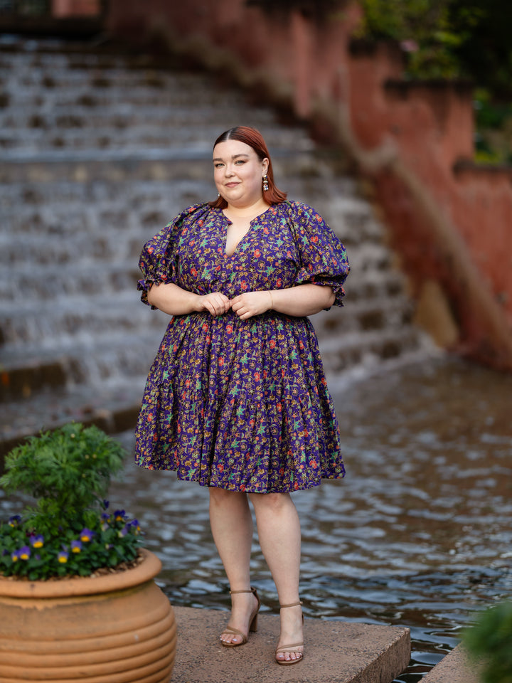 Henni Batik Mini Dress - Tamblingan Print
