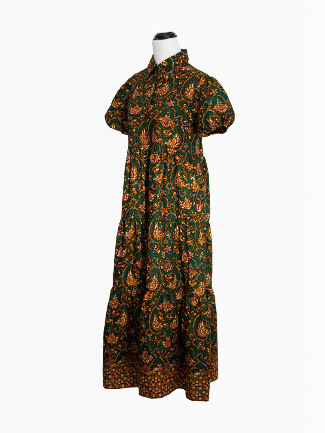 Batik Midi Dress Aulia front view