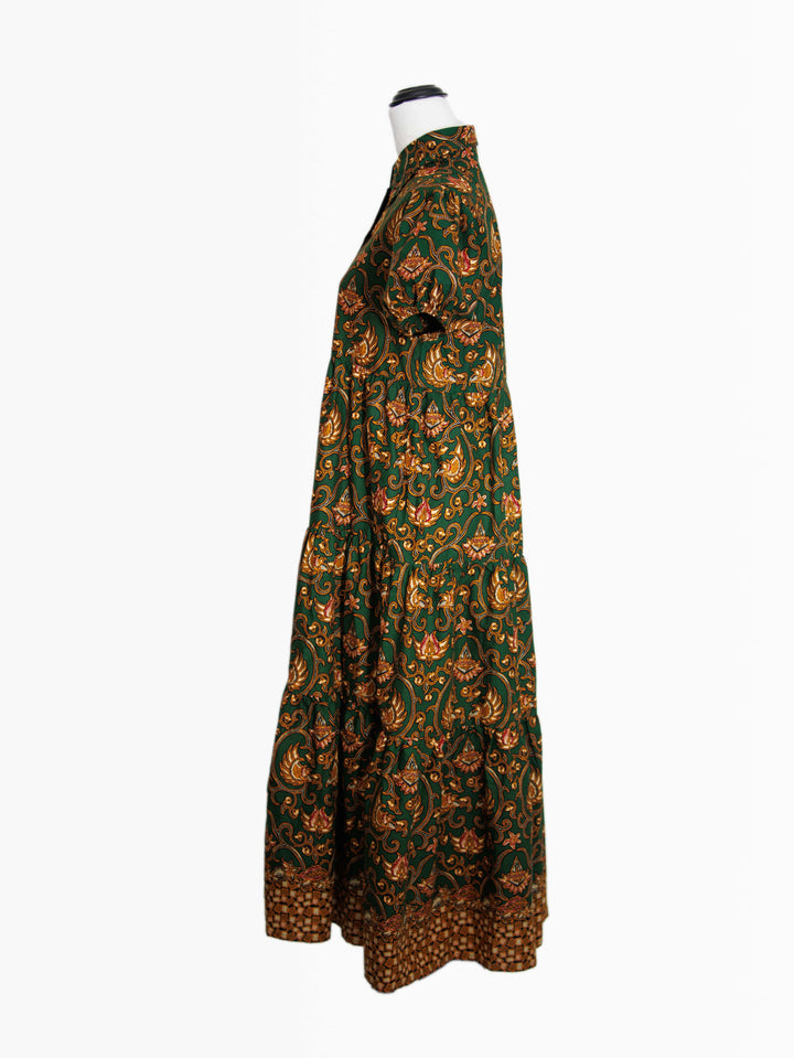 Batik Midi Dress Aulia side view