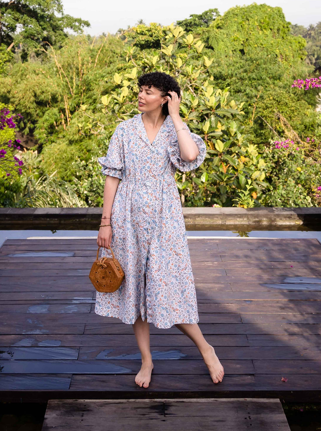Cinta Batik Midi Dress - Kanto Lampo Print