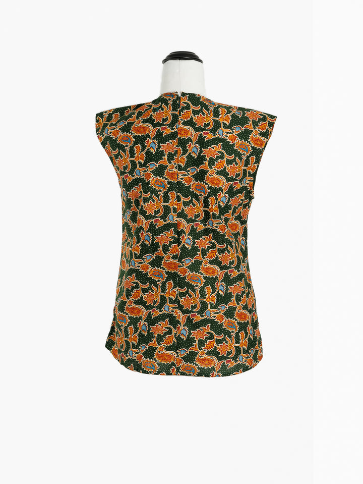 Sita Batik Shell Top - Leki Print