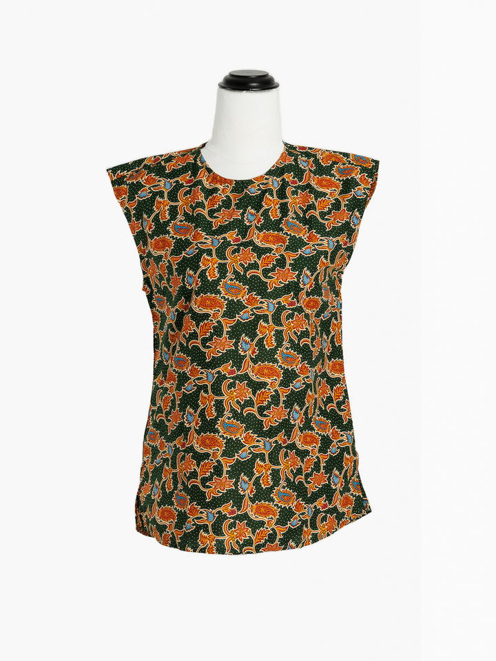 Sita Batik Shell Top - Leki Print