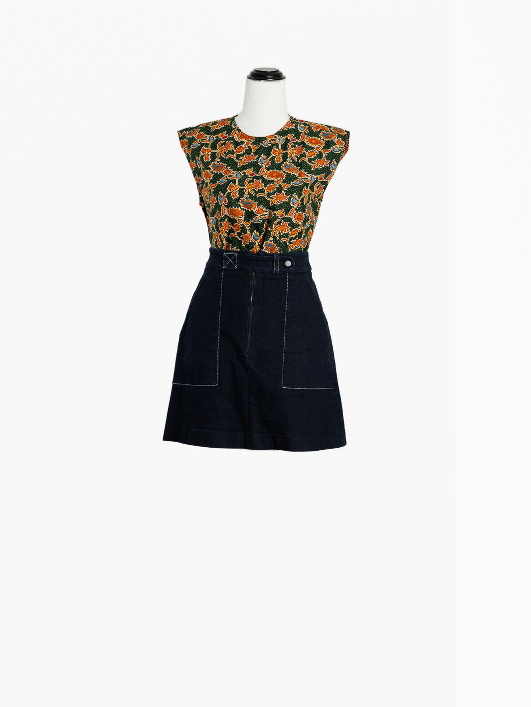 Sita Batik Shell Top - Leki Print