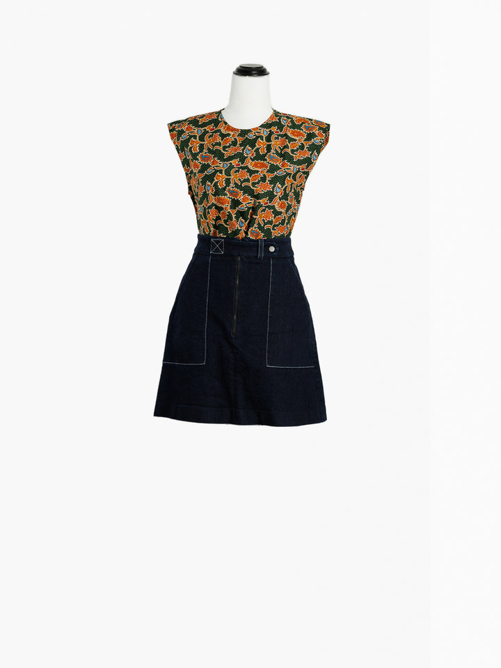 Sita Batik Shell Top - Leki Print