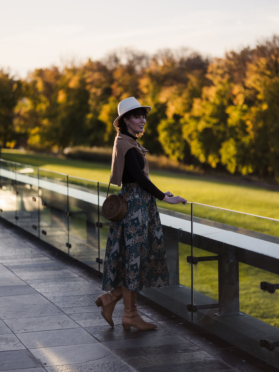 Diah Batik Midi Skirt - Tegenungan Print