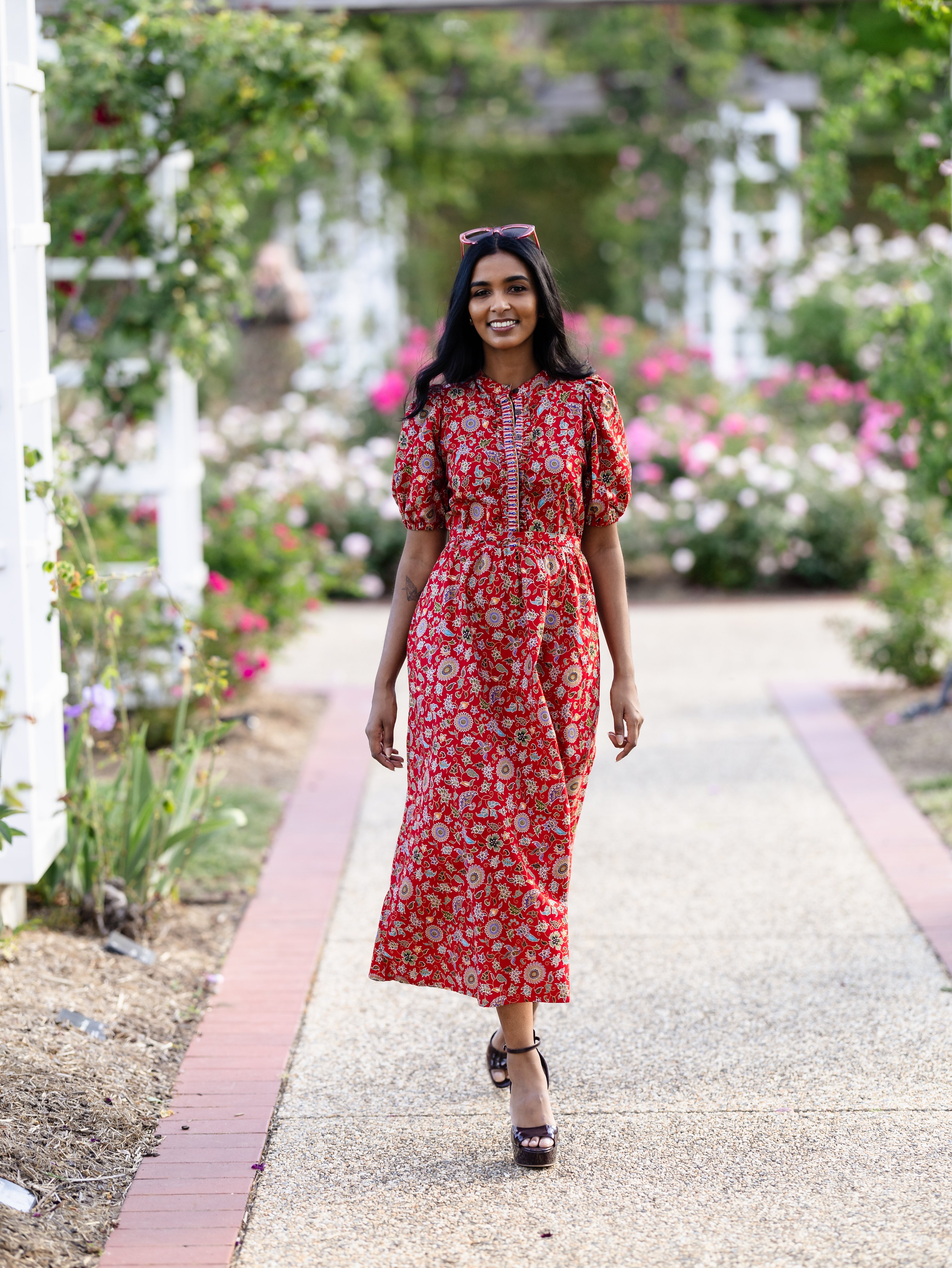 Batik Midi Dress | Cinta Midi Dress | Oversized Shirt Midi Dress