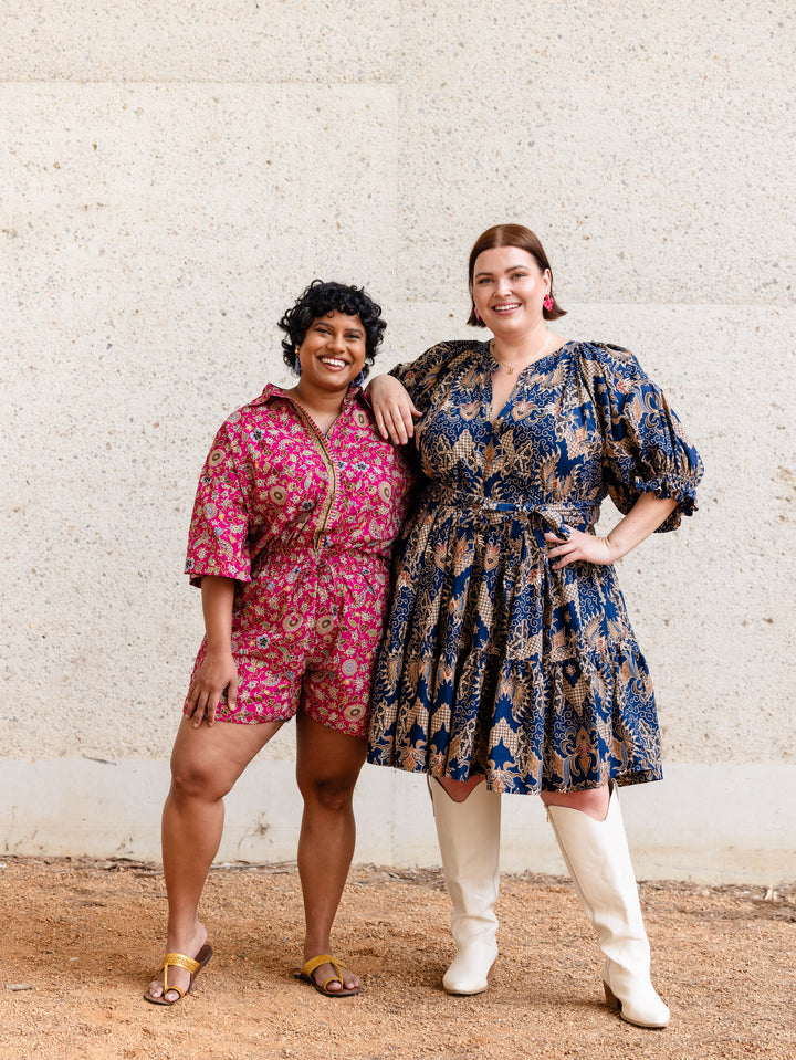 Nuri Oversized Batik Shirt & Ayu Batik Shorts Bundle