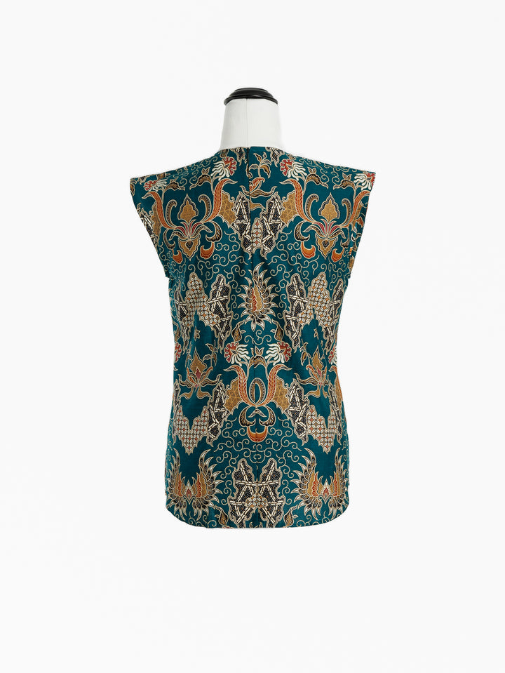 Sita Batik Shell Top - Tegenungan Print